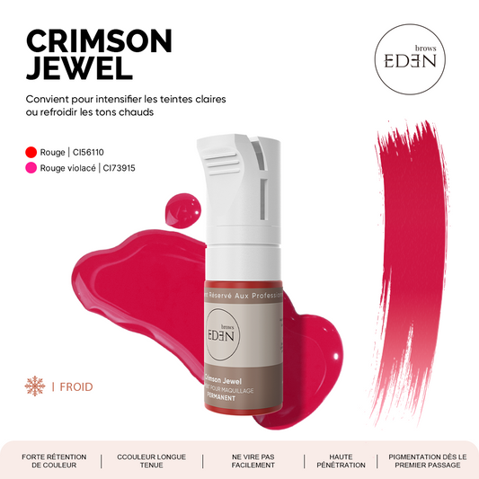 Pigment maquillage permanent Crimson Jewel - Lèvres - EdenBrows professionnel