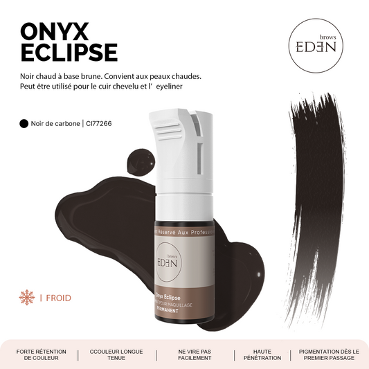 Pigment maquillage permanent Onyx Eclipse - Sourcils, Eyeliner & Scalp - EdenBrows professionnel